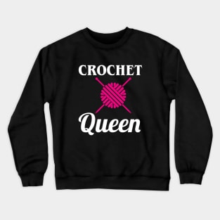 Crochet Queen Crewneck Sweatshirt